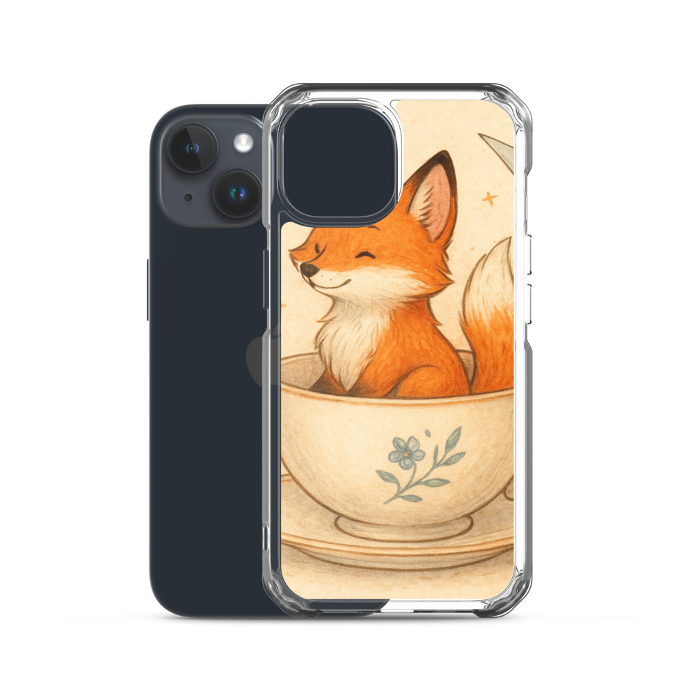 Teacup Fox and Origami Cranes view 2