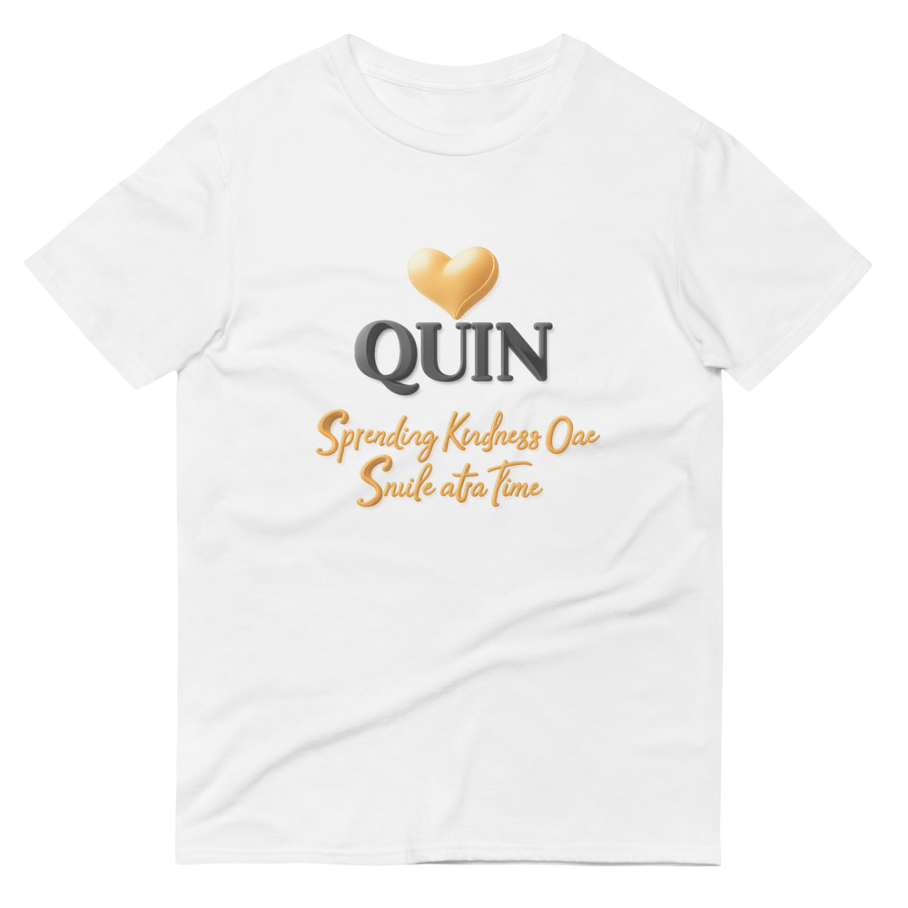 Quin 3D Golden Heart Emblem