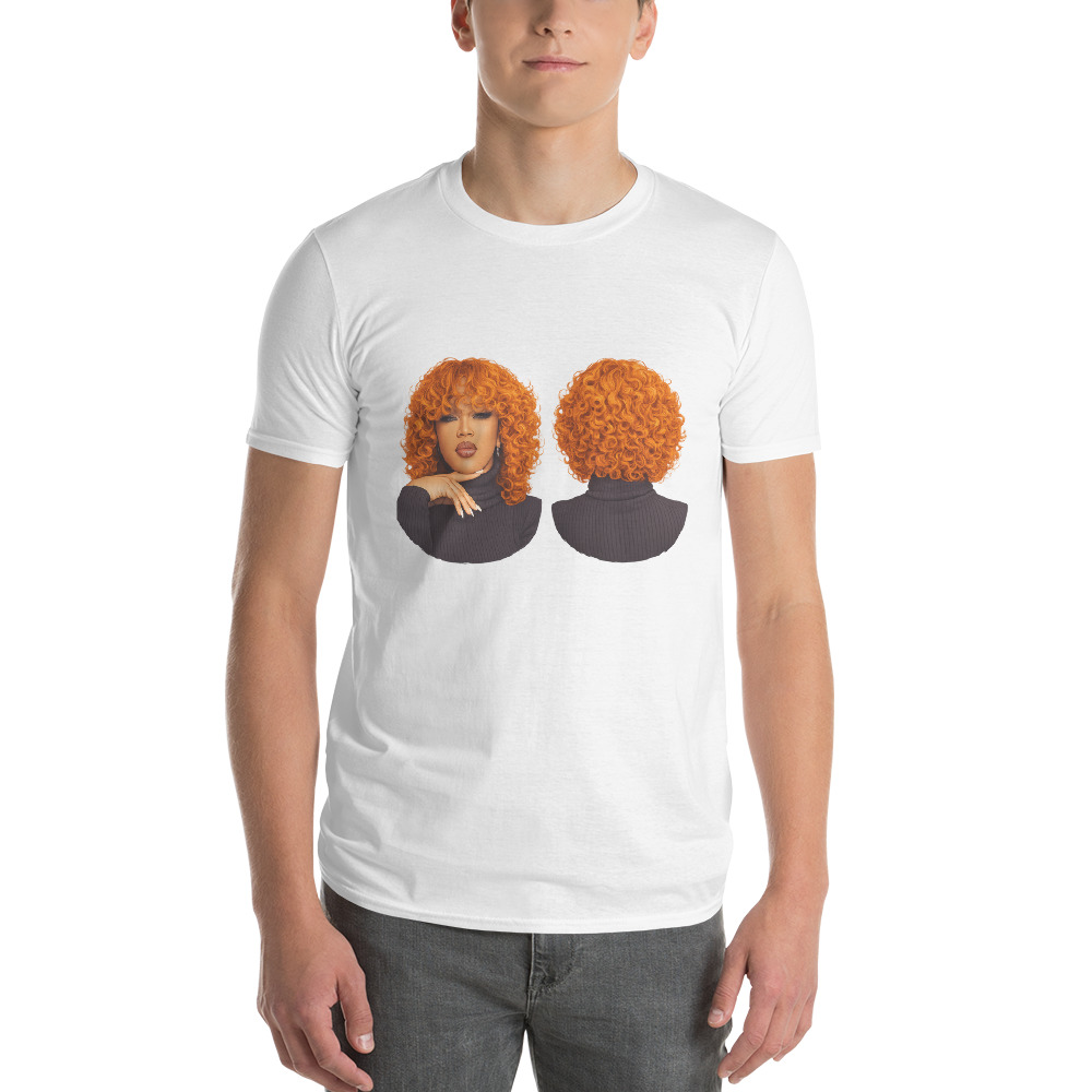 Fiery Tangerine Curly Bob Wig view 2