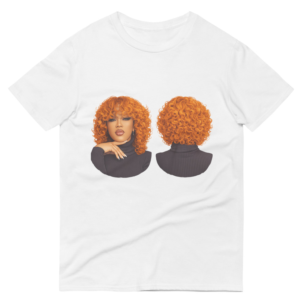 Fiery Tangerine Curly Bob Wig