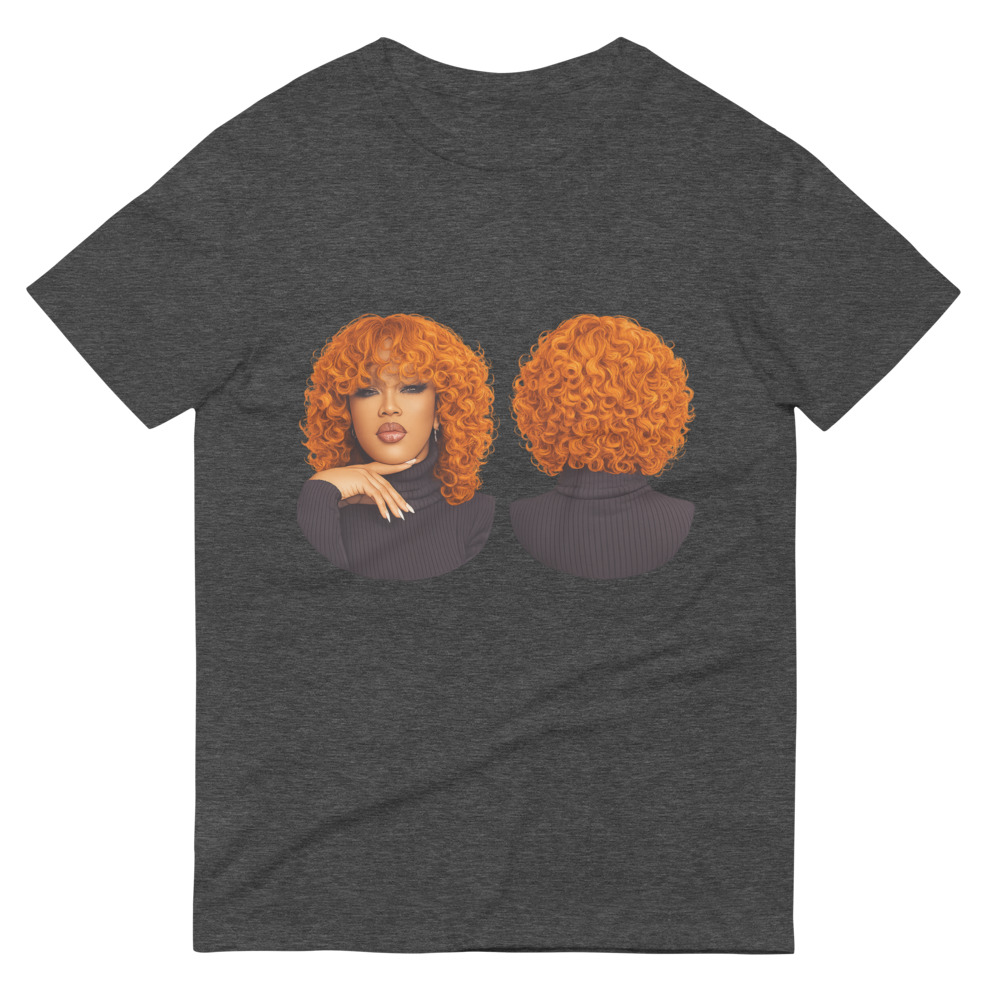 Fiery Tangerine Curly Bob Wig view 4