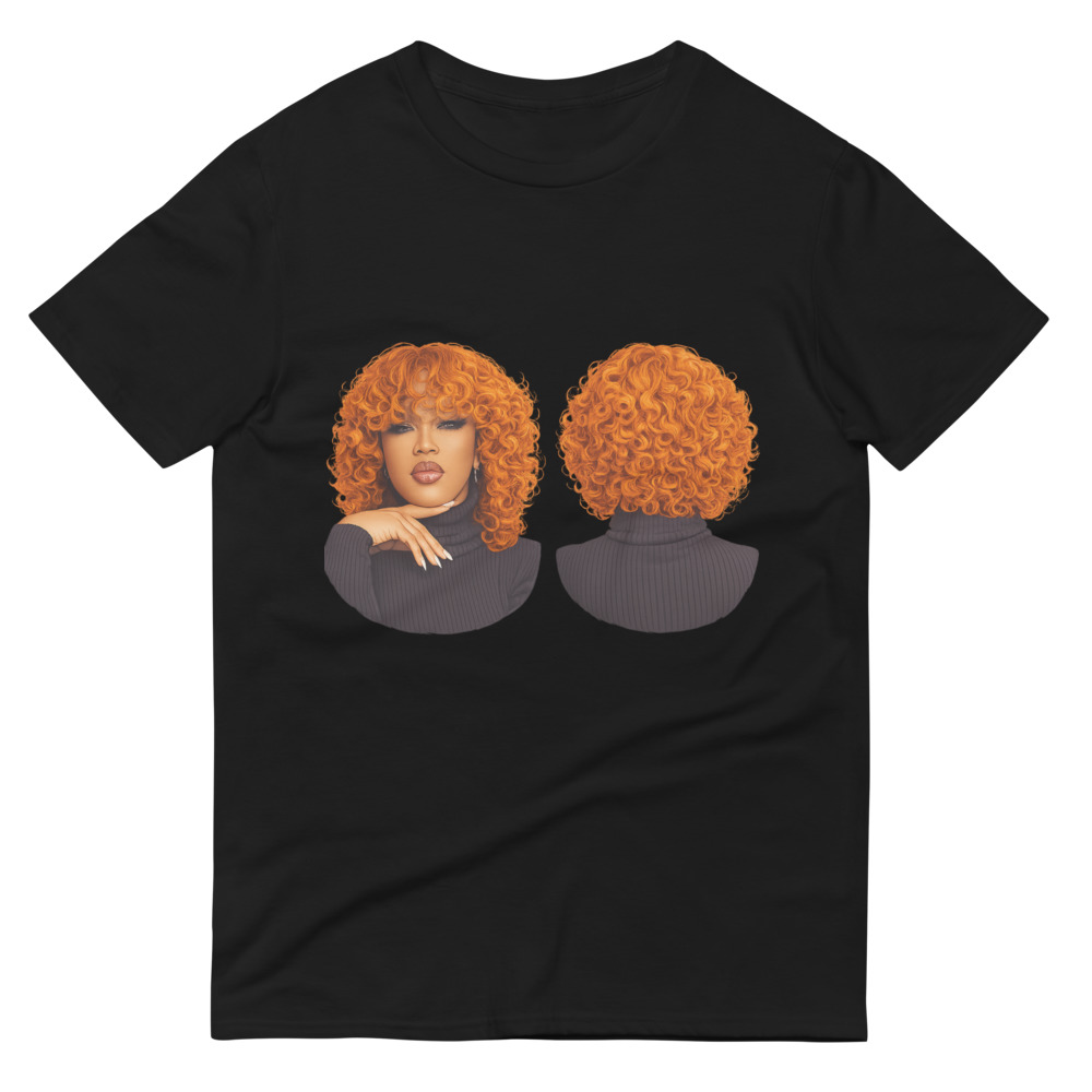 Fiery Tangerine Curly Bob Wig view 3