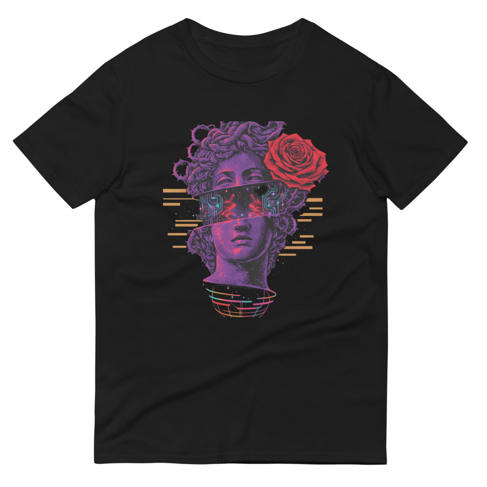 Crimson Rose Glitch Bust view 3