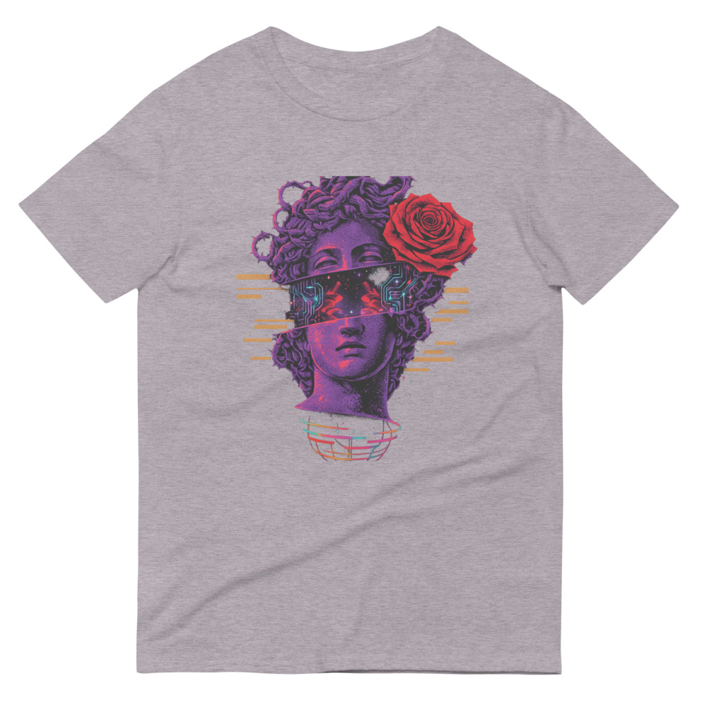 Crimson Rose Glitch Bust view 5