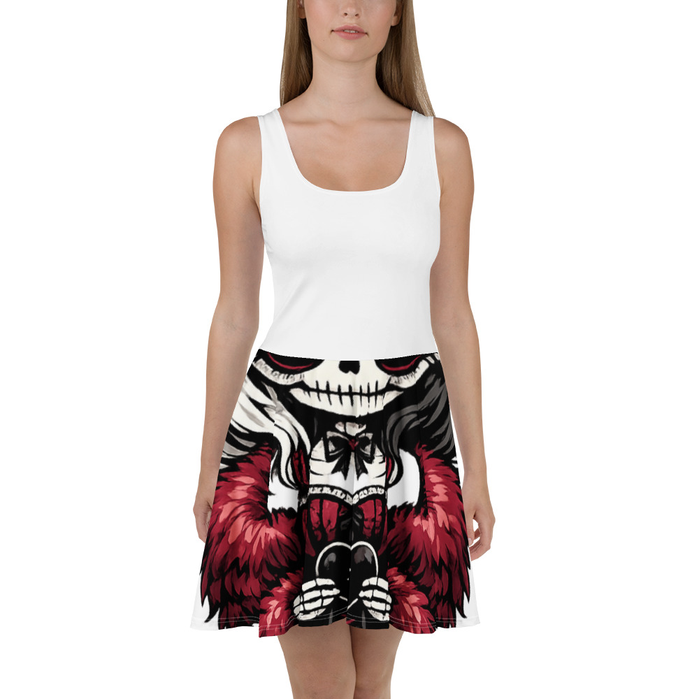 Burgundy Skull Sweetheart view 2