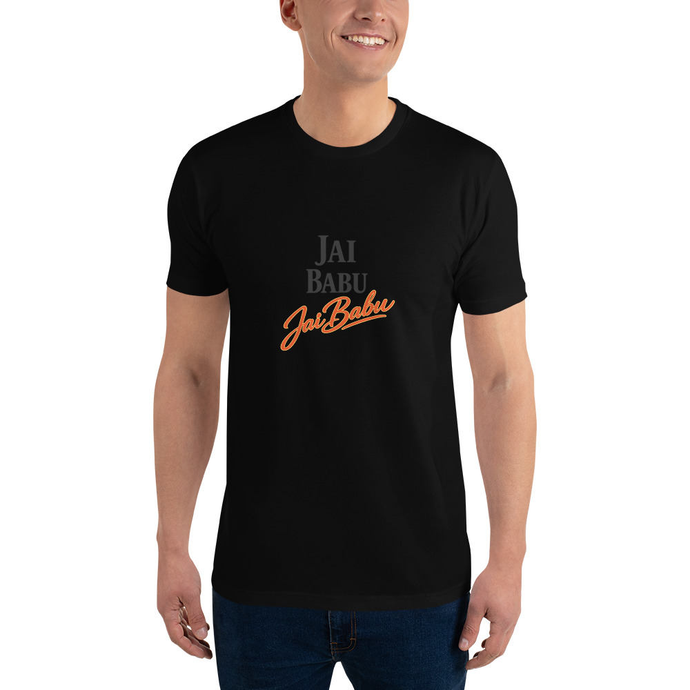 Jai Babu Neon Script Tee view 3