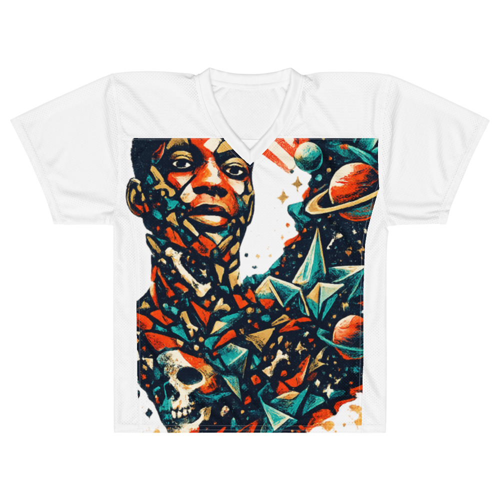 Crimson Sunburst Mosaic Portrait view 2