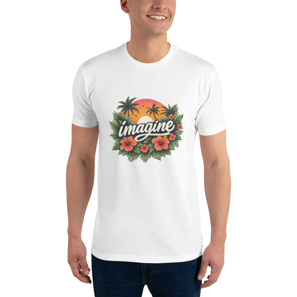 Imagine Tropical Sunset Graphic Tee