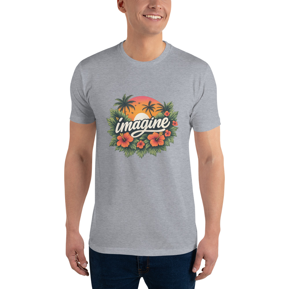 Imagine Tropical Sunset Graphic Tee view 4