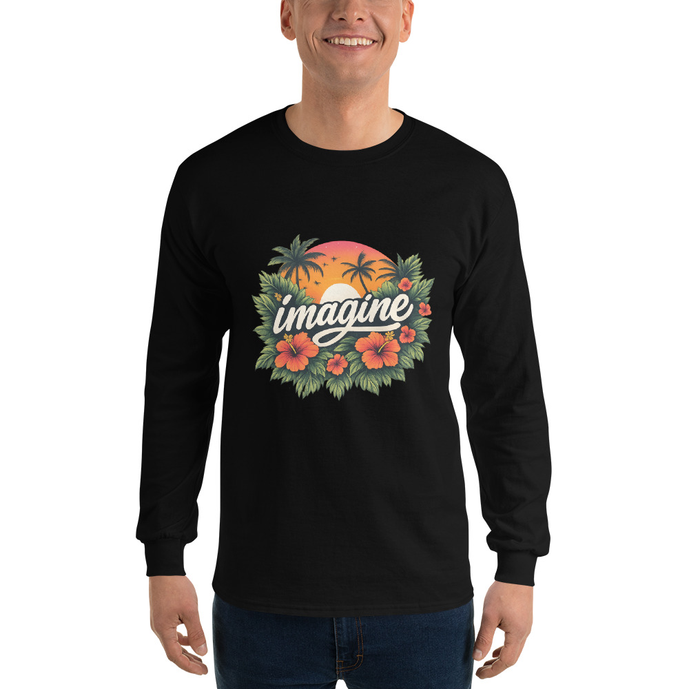 Imagine Tropical Sunset Graphic Tee view 3