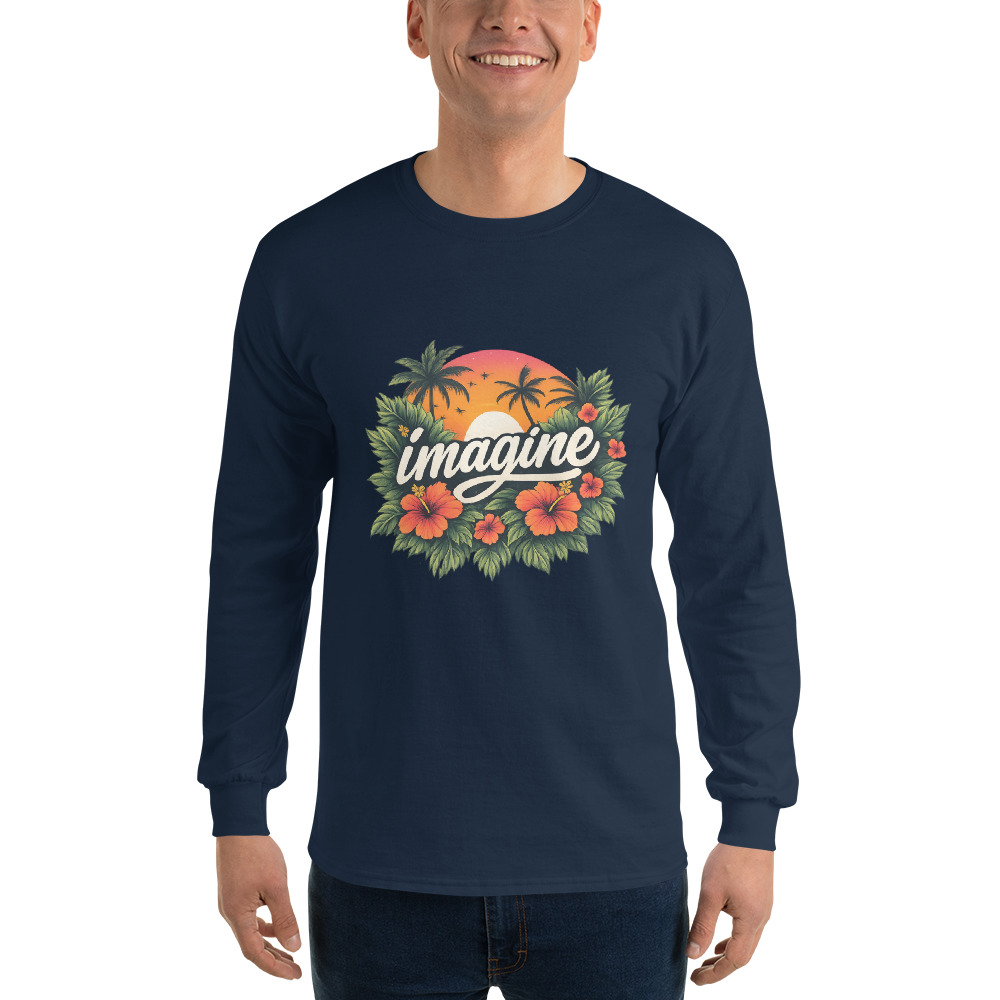 Imagine Tropical Sunset Graphic Tee view 4