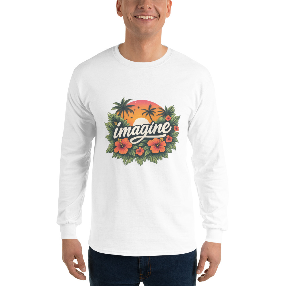 Imagine Tropical Sunset Graphic Tee