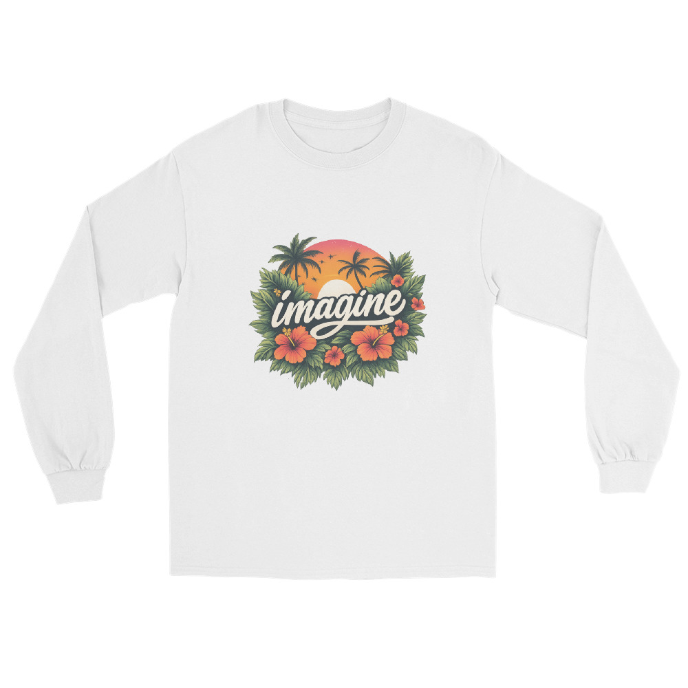 Imagine Tropical Sunset Graphic Tee view 2