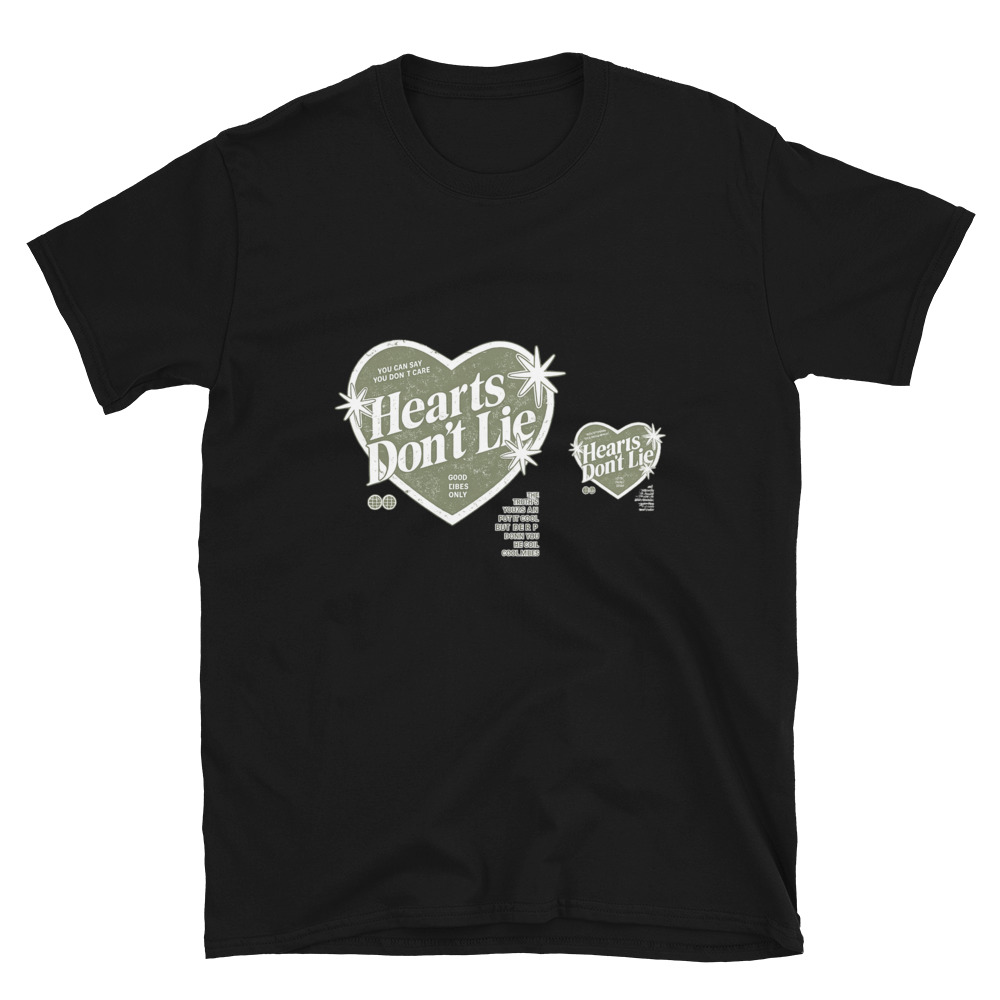 Hearts Don't Lie Retro Tee view 3