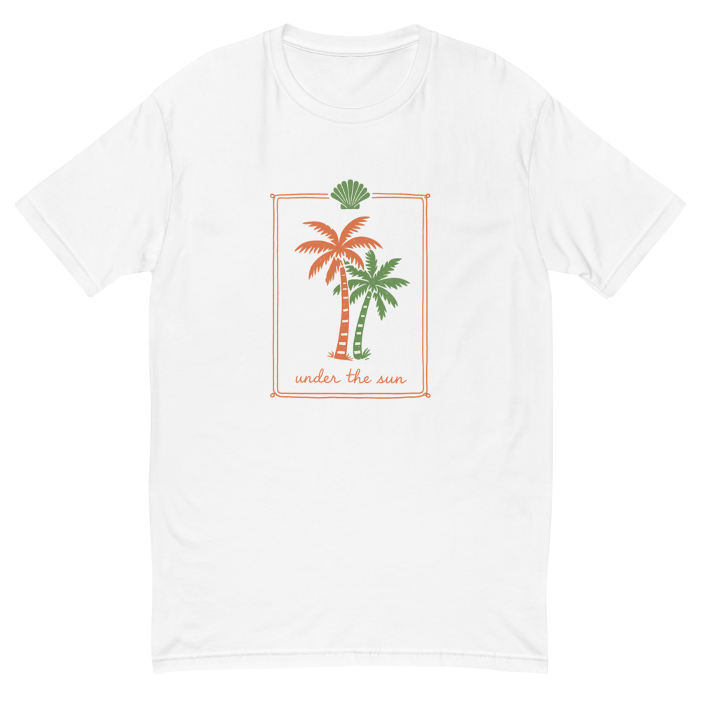 Sunlit Twin Palm Print view 2