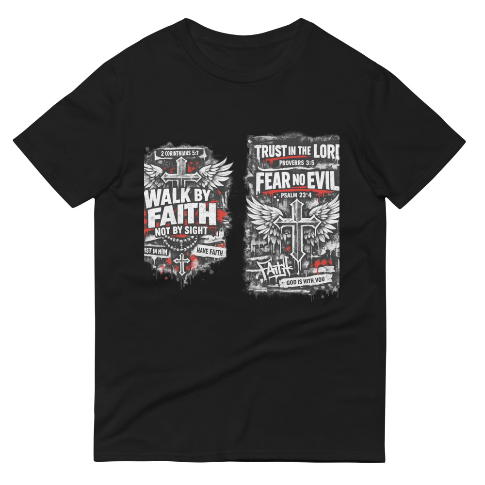 Faith Over Fear Graffiti Tee view 3
