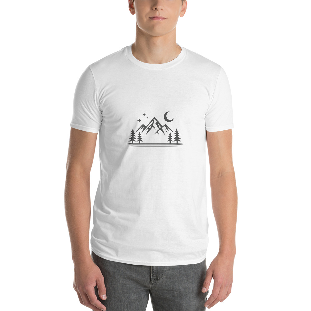 Moonlit Mountain Silhouette Tee view 2