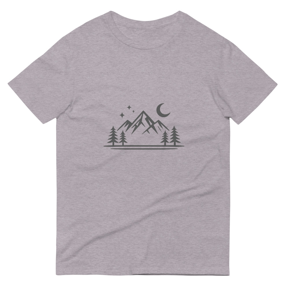 Moonlit Mountain Silhouette Tee view 5