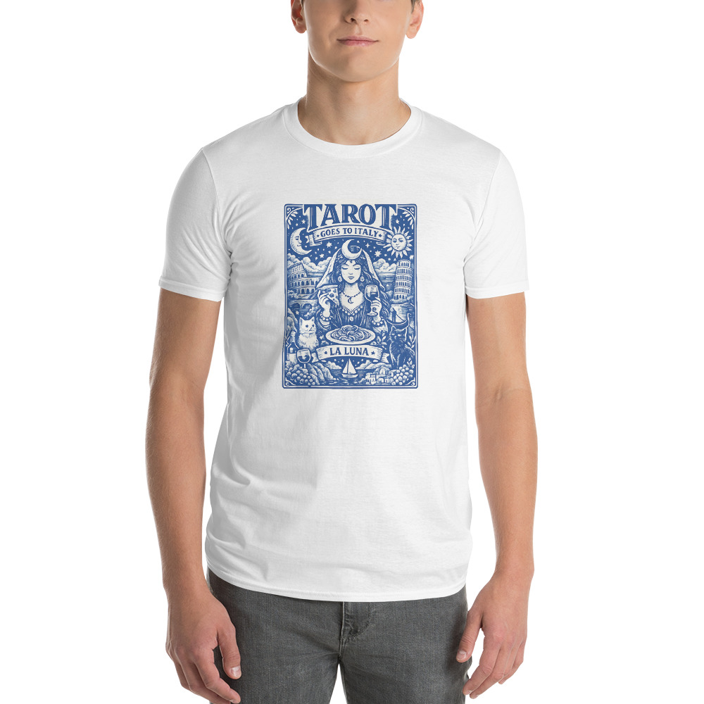 Blue La Luna Italian Tarot Print view 2
