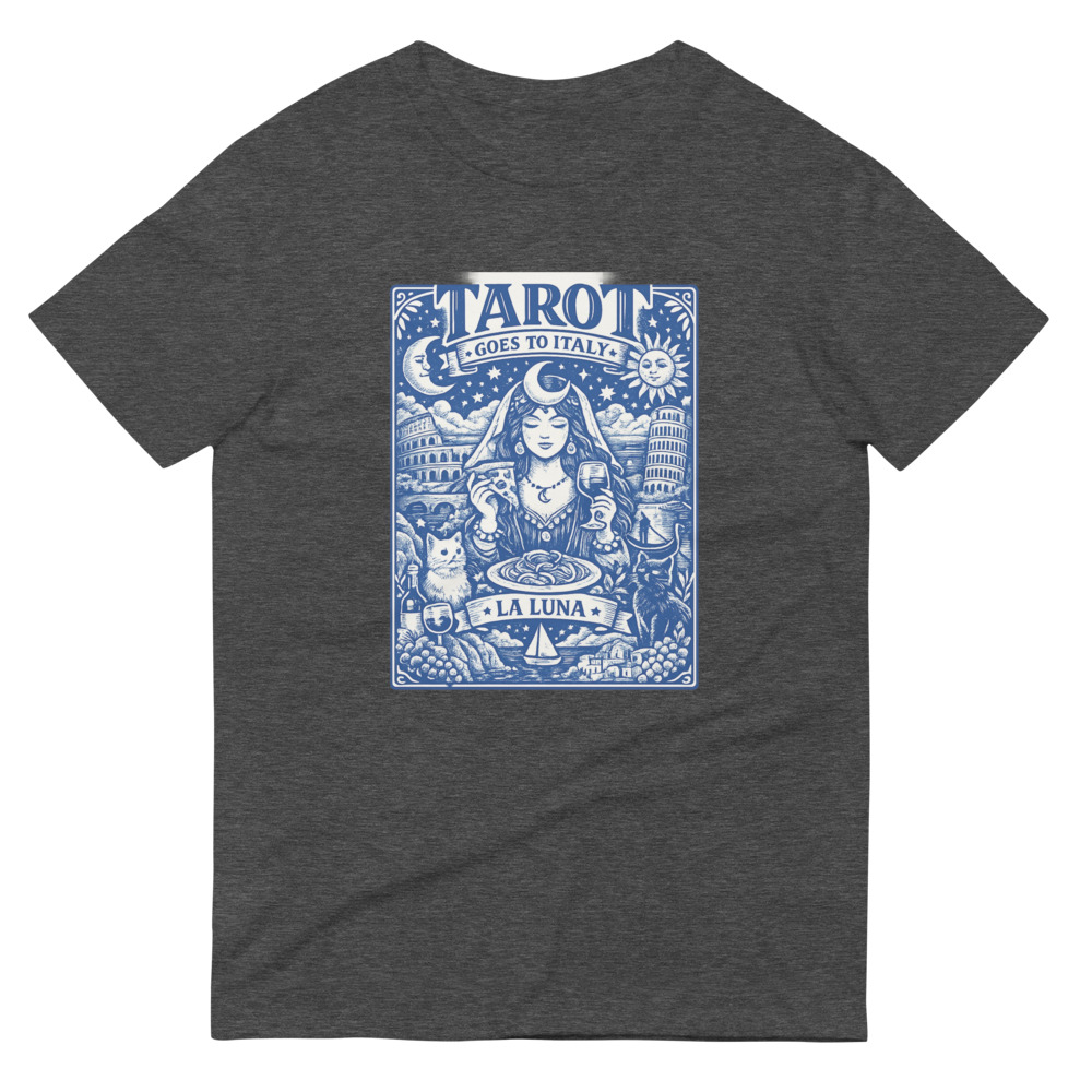 Blue La Luna Italian Tarot Print view 4