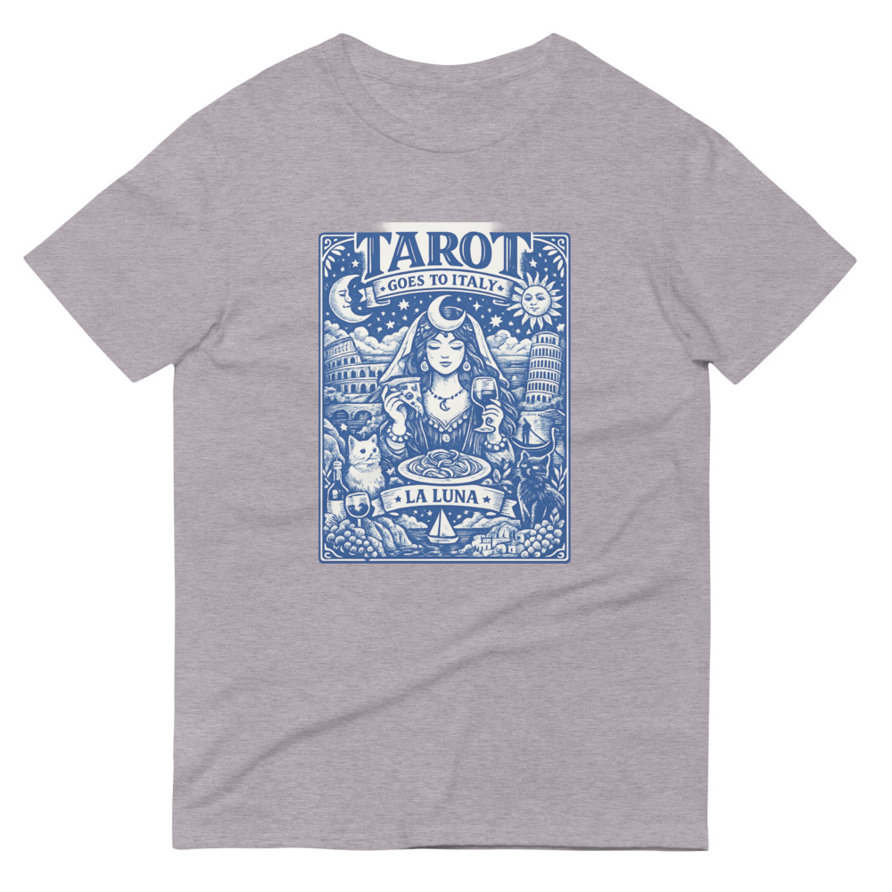 Blue La Luna Italian Tarot Print view 5