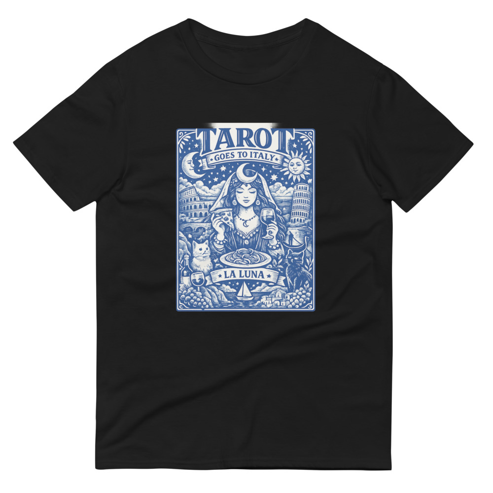 Blue La Luna Italian Tarot Print view 3