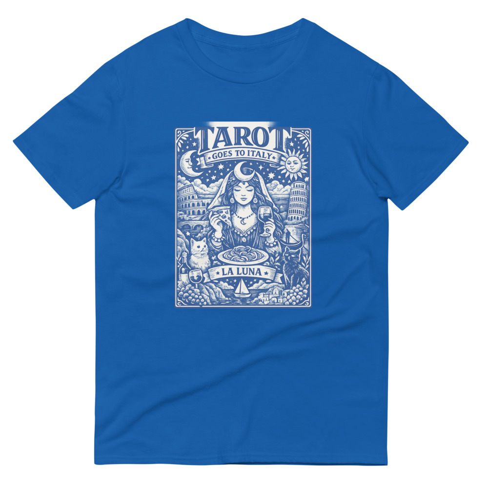 Blue La Luna Italian Tarot Print view 6