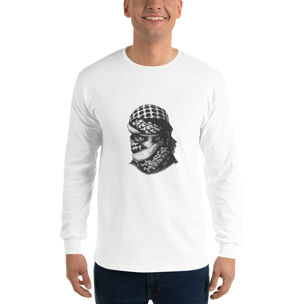 Black and White Bandana Bandit Head