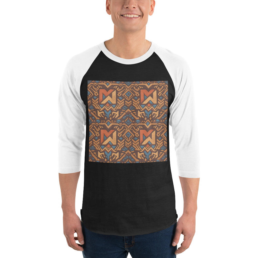 Mudulan Tribal Pattern M Letter Art