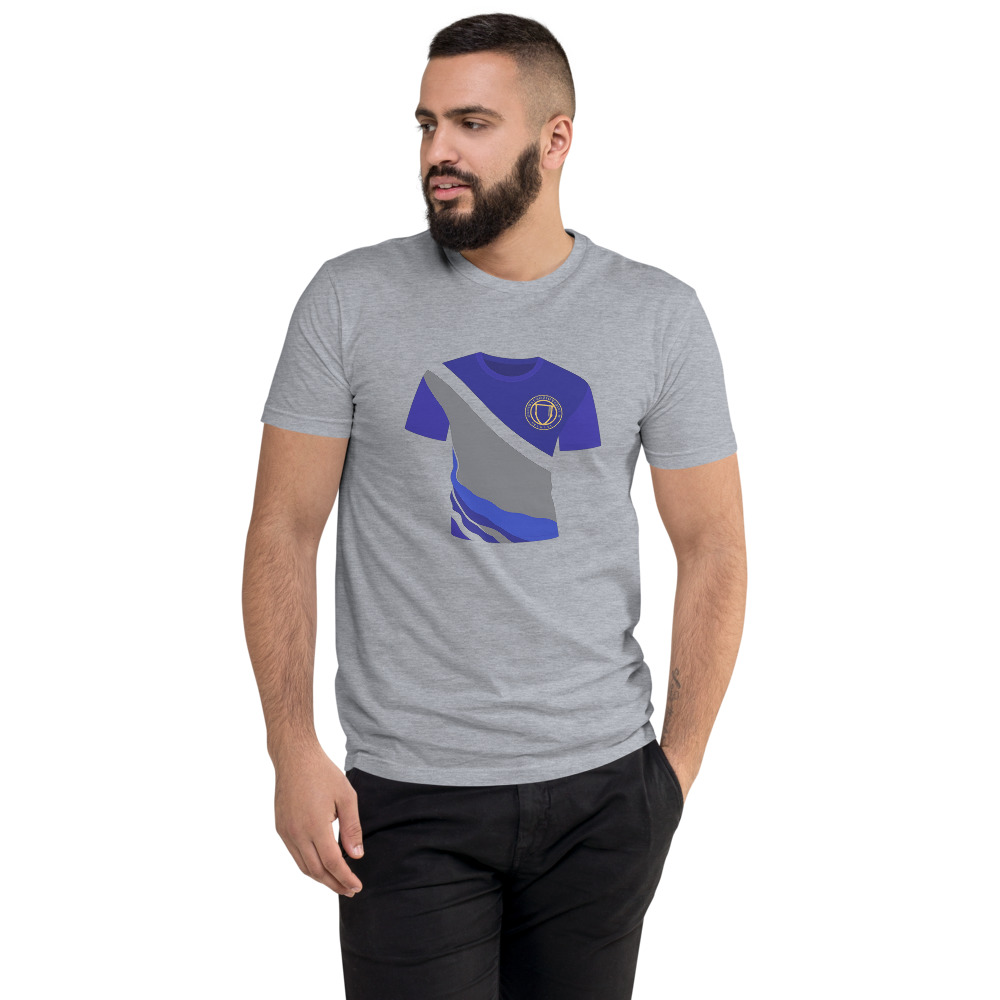 Blue Gaming Shirt Shield Emblem