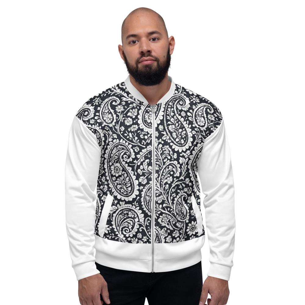 Black Floral Paisley Pattern