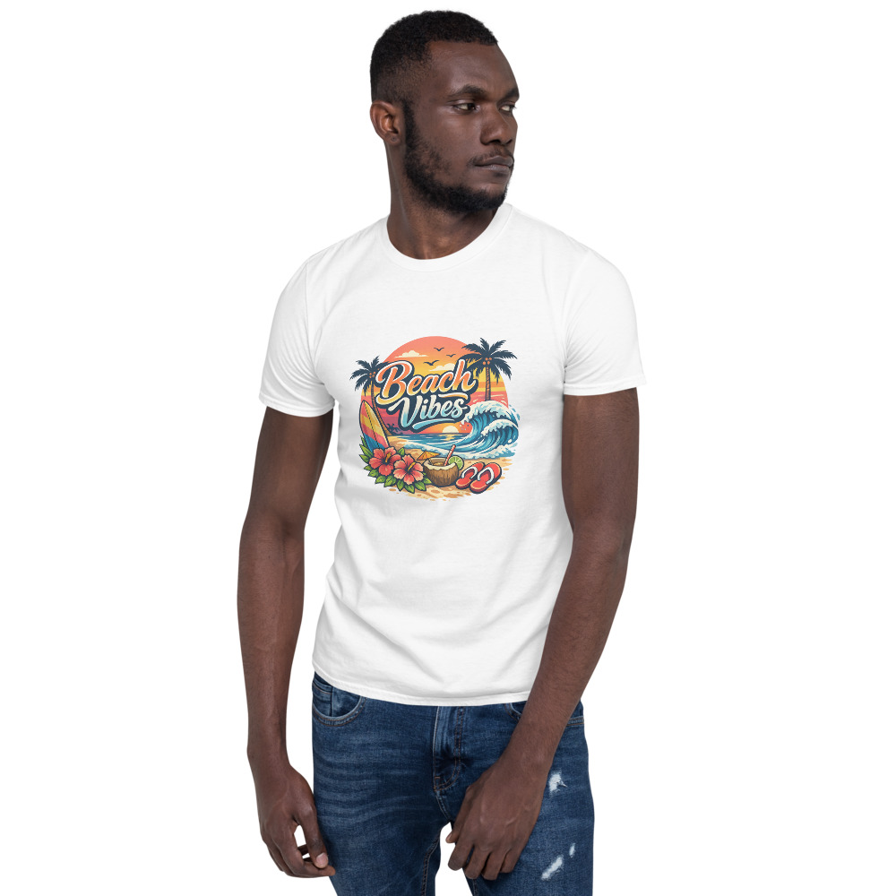 Beach Vibes Sunset Surf Art