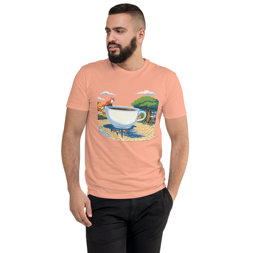 Fox in Cup Coffee Scene