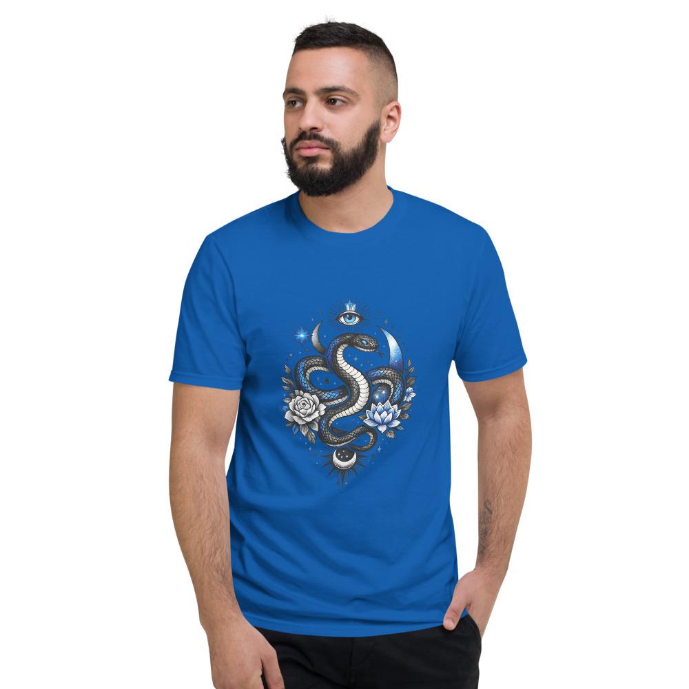 Blue Serpent Eye Tattoo Art