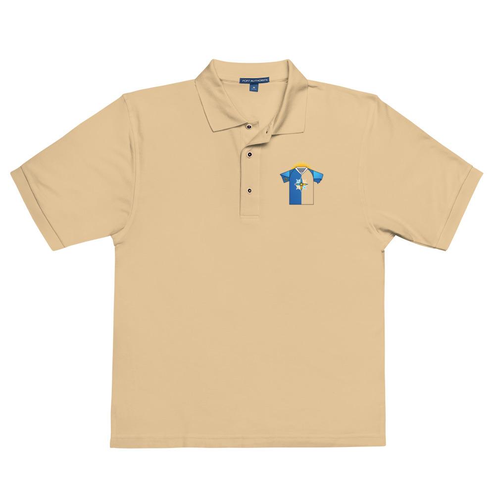 Stitched Compass Star Sunburst Polo Art