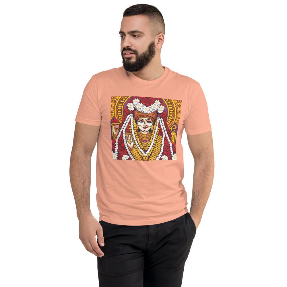 Vibrant Goddess in Rose Halo