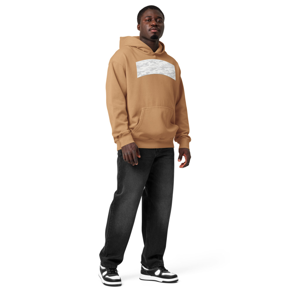 Light Gray Camo Arc Lines Hoodie