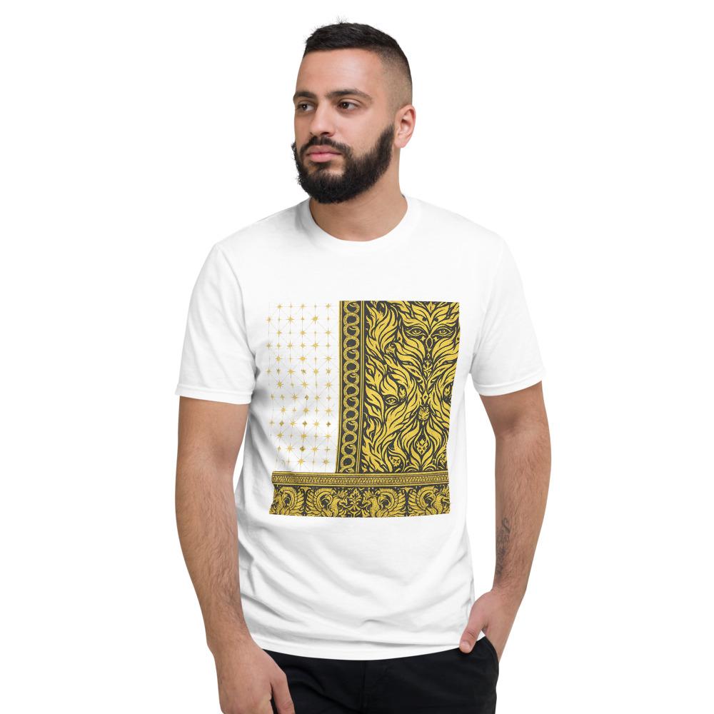 Golden Zebra Face Starburst Art