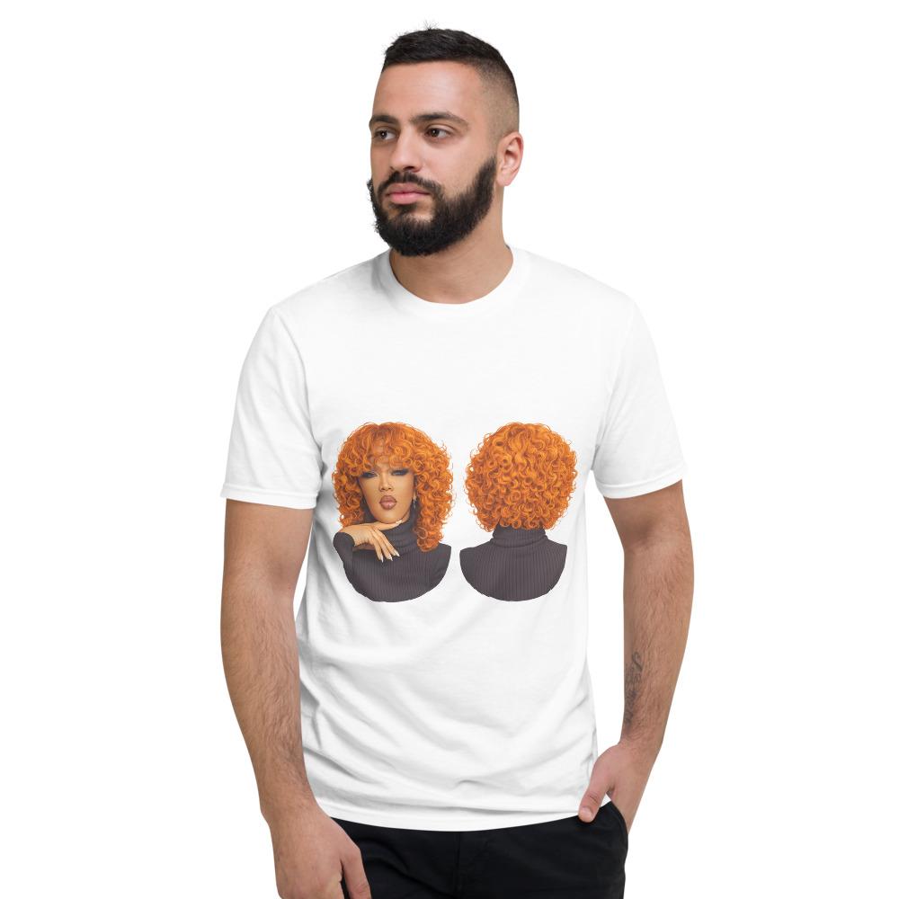 Fiery Curly Afro Glam Portrait