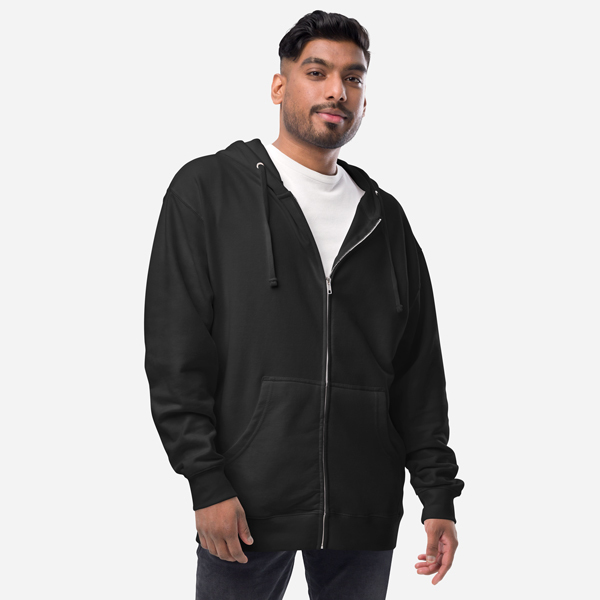 Unisex Fleece Zip Up Hoodie