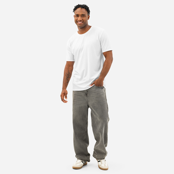 All-Over Print Men’s Cotton Crew Neck T-Shirt