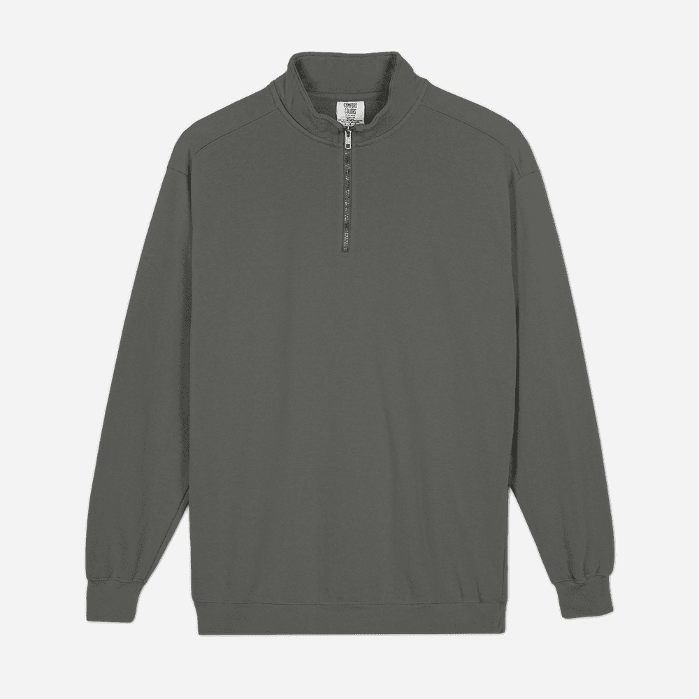 Unisex Garment-Dyed Quarter-Zip Sweatshirt