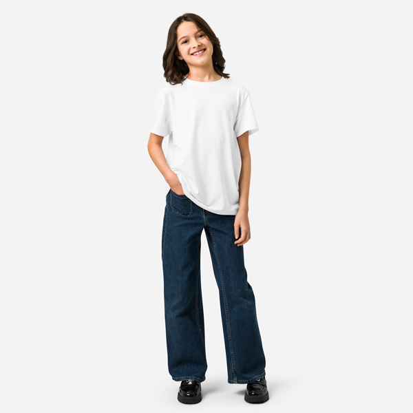 All-Over Print Youth Cotton Crew Neck T-shirt