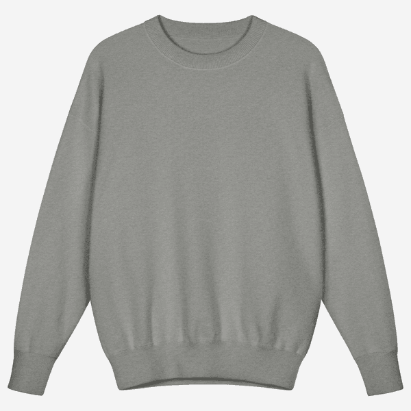 Kids Knitted Relaxed Fit Crewneck Sweater
