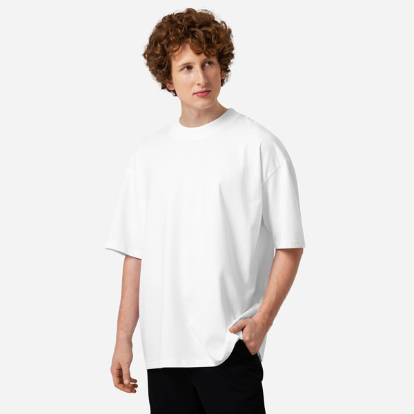 Unisex Organic Oversized High Neck Blaster 2.0 T-Shirt