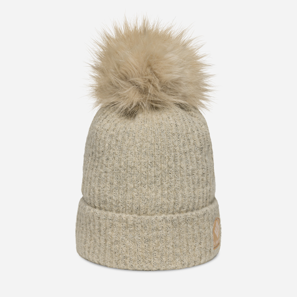 Winter Blur Pom-Pom Cuffed Beanie
