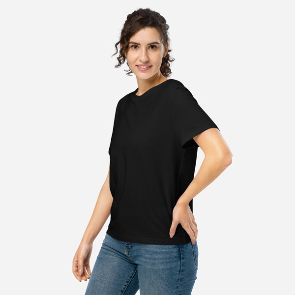 Women's Organic Ribbed Neck Stella Muser T-Shirt