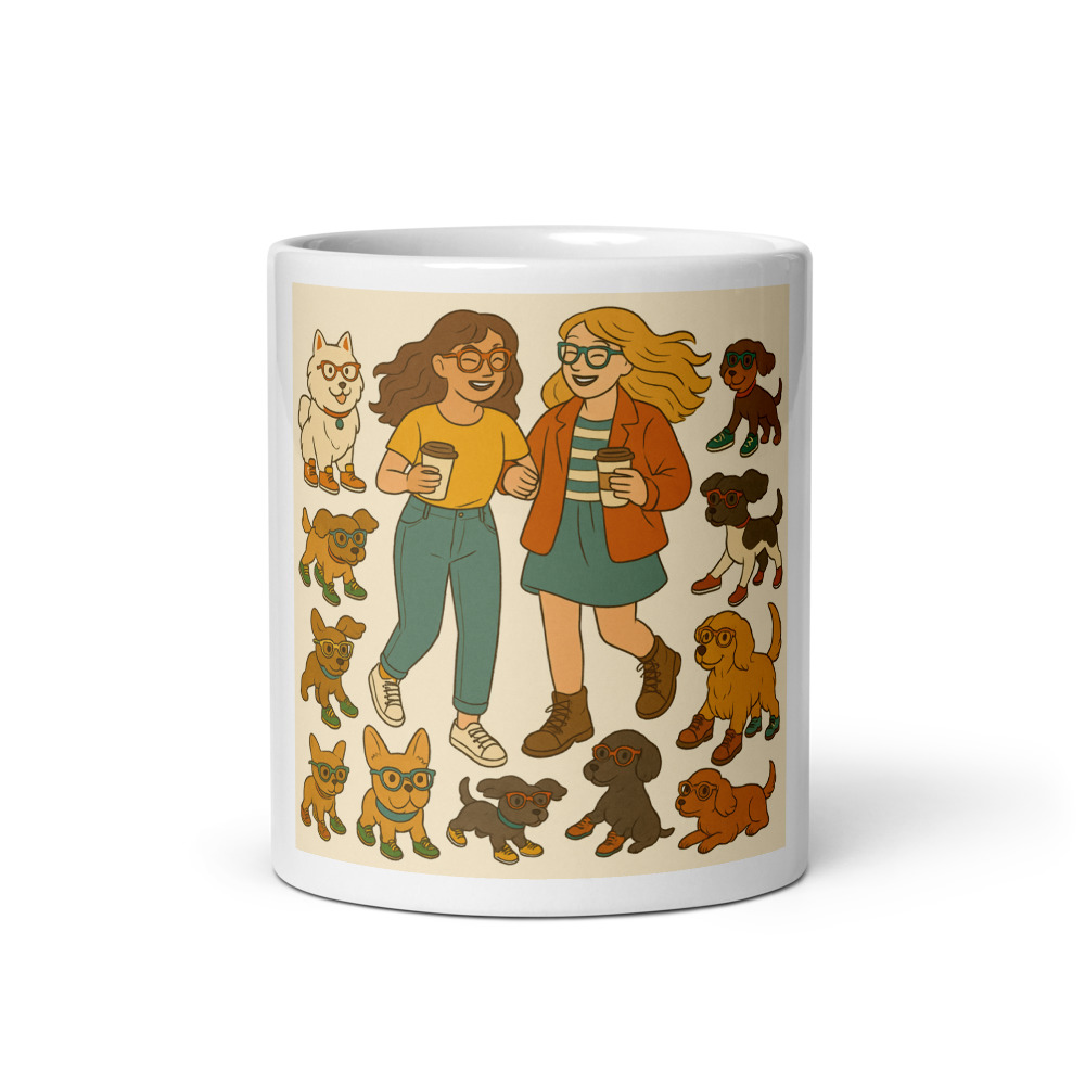 Coffee Stroll with Stylish Pups