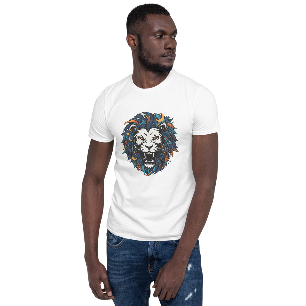 Roaring Blue Lion Mascot