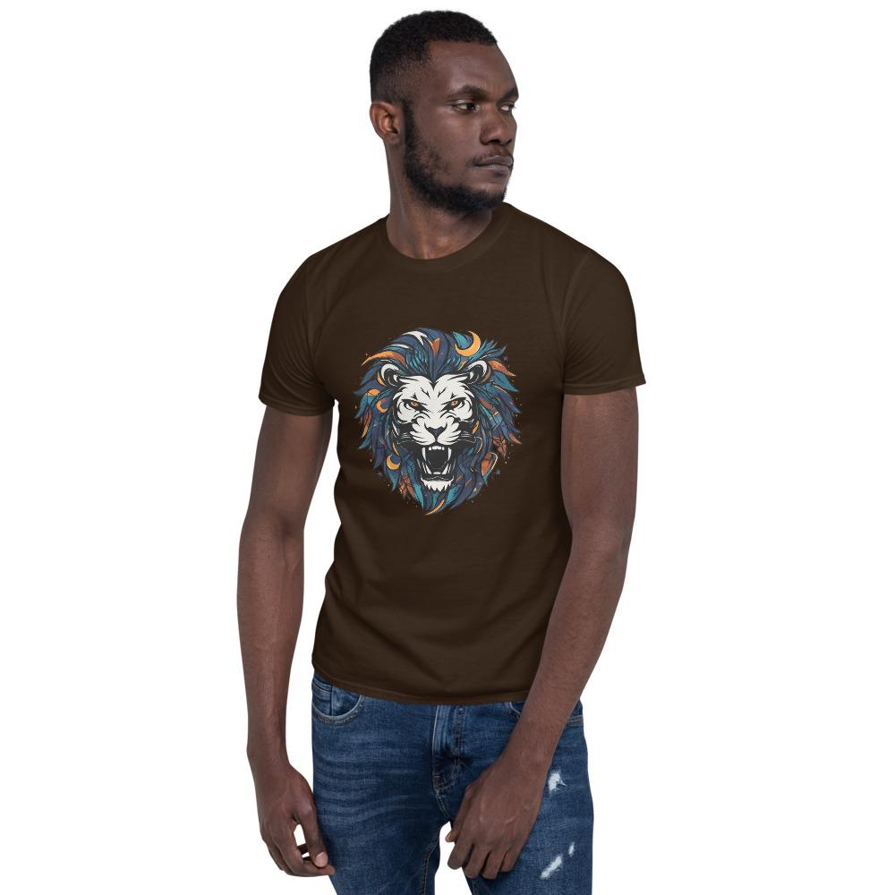 Roaring Blue Lion Mascot